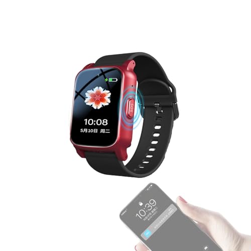 JSMDLN Reloj Inteligente con Detección De Caídas para Personas Mayores,HD De 1.47 Pulgadas,Reloj con Detección De Caídas Alarma De Caídas,Rastreador GPS,Llamada De Emergencia Sos,Varios Idiomas Red