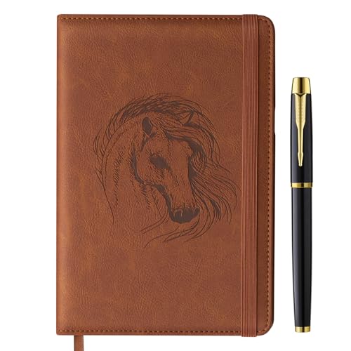 Xeboba Horse Gifts for Women Girls Horse Stuff A5 Leather