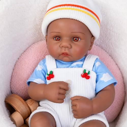 Muñeca bebé de silicona 15 pulgadas peso 4.85 lb para niños 3+ miniatura 5
