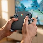 ALAFLY Charging Grip Stand for Nintendo Switch 2 for Joy-Con [Play While Charging] Portable Joy Con Controller Grip Charger with Indicators for Switch2, Transparent black
