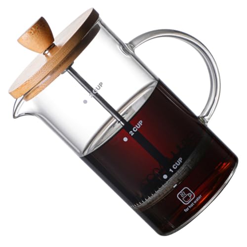 COLLBATH Caffettiera Manuale in Caffettiera A Pressione in Scala Graduata Per Misurazione Precisa