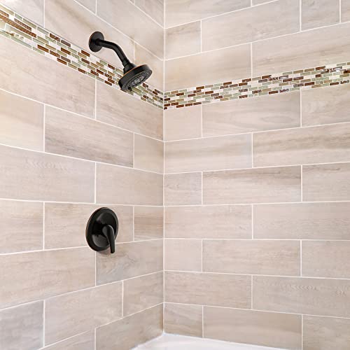Image of Design House 595116 Middleton II Transitional 3-Function Shower Head for Bathroom, Oil Rubbed Bronze