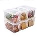 Distributore di Cibo da Cucina Scatola di immagazzinaggio del Frigorifero Cucina Trasparente della Cucina di Frutta delle Uova del cereale Contenitore di stoccaggio con Coperchio e Maniglia Cucina di