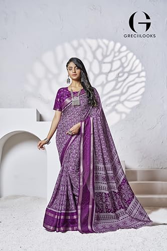 Image of GRECIILOOKS Saree | Women Saree | Saree for women latest design | Saree | Saree for Women | Silk Saree | Banarasi Saree