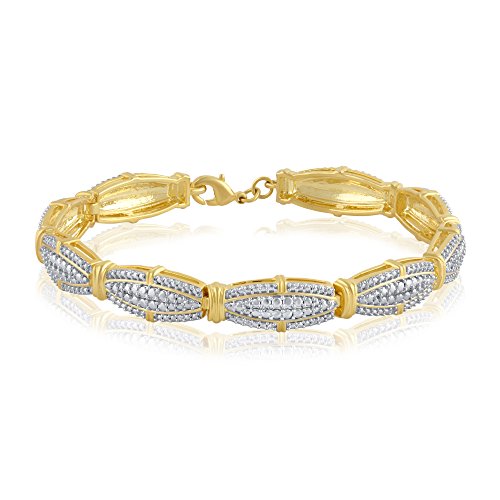 Diamond Accent Oval Frame Bracelet