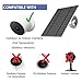 Upgraded, with Charging Alert Breathing Light. 6w Solar Panel for Google Nest Camera Outdoor & Indoor & 2nd Generation (Battery Version) Cameras, Easy Install, IP66, 4m Charging Cable (1)