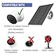 1 Stück,verbessertes 6W/5V Solarpanel mit Ladewarnung,Atemlicht, kompatibel mit Google Nest-Kamera im Innen- und Außenbereich und 2,Generation (Akku-Version), einfache Installation,IP66 wasserdicht