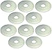 AERZETIX - C49704 - Lot de 10 Rondelles de carrossier plates larges - M10 Ø10.5x40x1.50 - en acier zingué