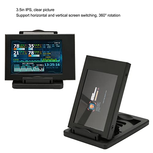Image of Zopsc Portable Laptop Monitor 3.5 Inch 1080P FHD Second Screen, Protective Cover with Speakers, USB C Travel Monitor for PC Phone Gaming Console