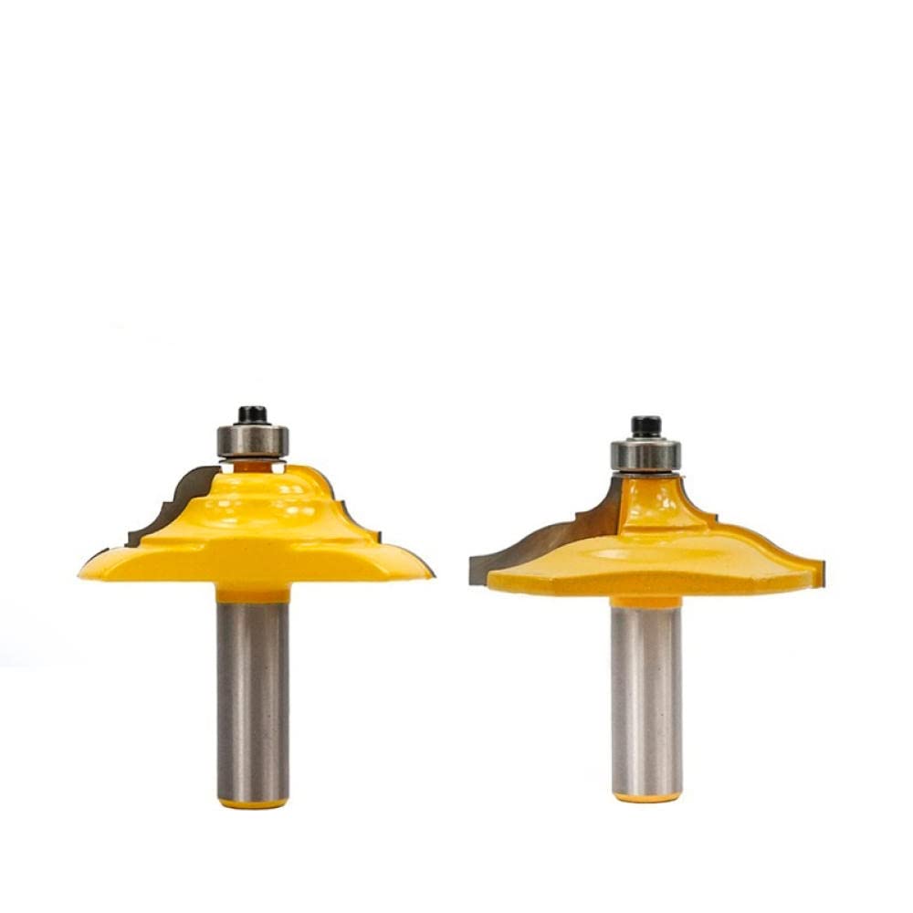 Fresa de mango de carburo sólido ， 2 brocas for enrutador de madera, brocas for molduras de muebles de 2 1/2" de diámetro