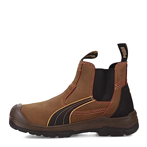 PUMA Men's Tanami Double Gore Brown Soft Toe Mid Industrial Shoe, 94