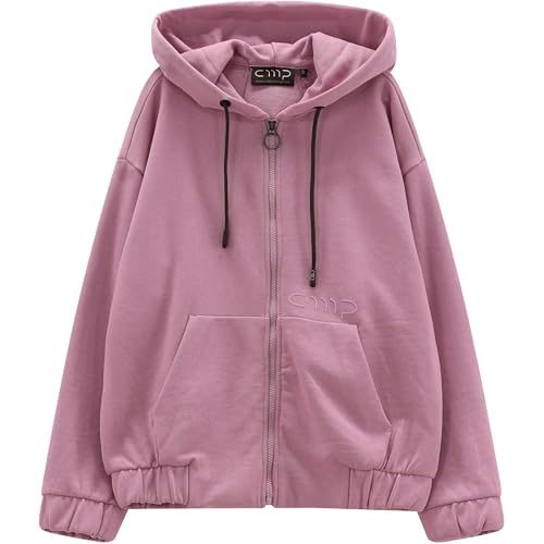 Veste hoodie lilla M CMP pour femme avec capuche ajustable