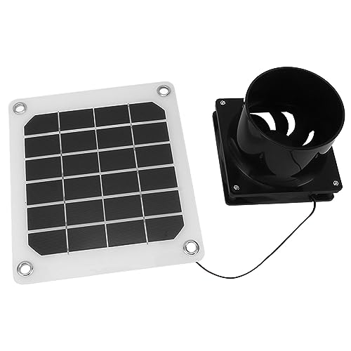 Ventilateur d'Extraction Solaire 20W Compact Portable Économe pour Aération de Cabane et Poulailler - 5