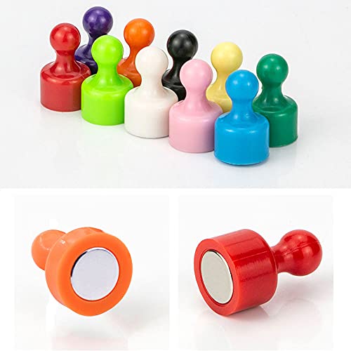 20 Pcs Magnetic Push Pins Tiny Refrigerator Magnets Strong Fridge Magnets Whiteboard Magnets Map Magnets Perfect For Home Kitchen Office School Classroom White #TOP6