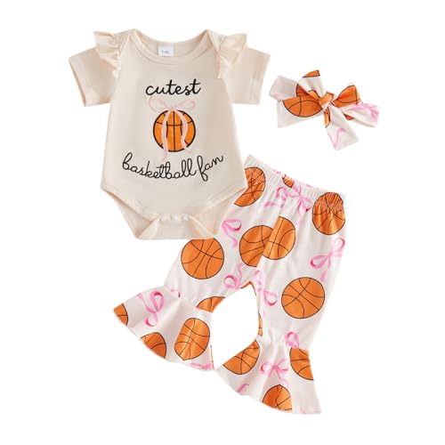 Ysfanwuxi Newborn Baby Girl Basketball Outfit Cutest