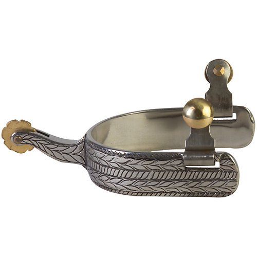 Aime ImportsWestern SS Rope Wide Clover Mens Spurs