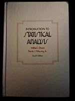 Introduction to Statistical Analysis by Wilfrid J. Dixon (1983-06-01) B01FGN9BSM Book Cover