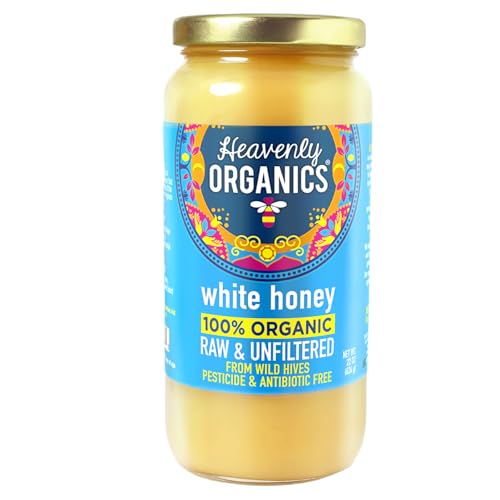 Heavenly Organics - Organic Raw White Honey 22 Oz.