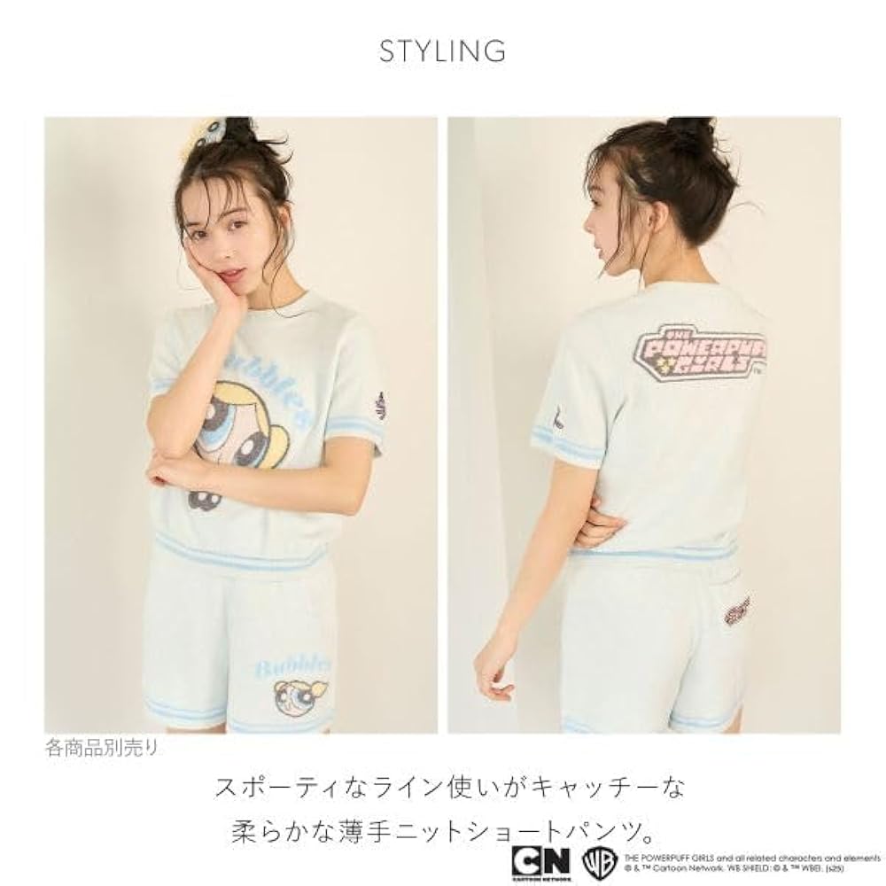 SNIDEL HOME　パワーパフガールズ　 ルームウェア セット SNIDEL スナイデルホーム パワーパフ ガールズ プリントショート