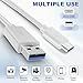PATIKIL 13.1Ft USB to Micro USB Power Extension Cable, 3A Fast Charger Long Charging Cord for Security Cameras, Phone, Video Records, Electronic Equipment, White