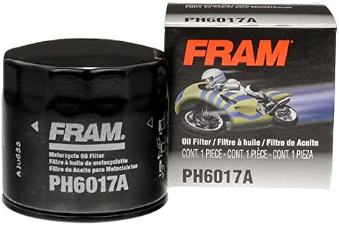 Fram PH6017A Spin-On Full-Flow Oil Filter for Motorcycles