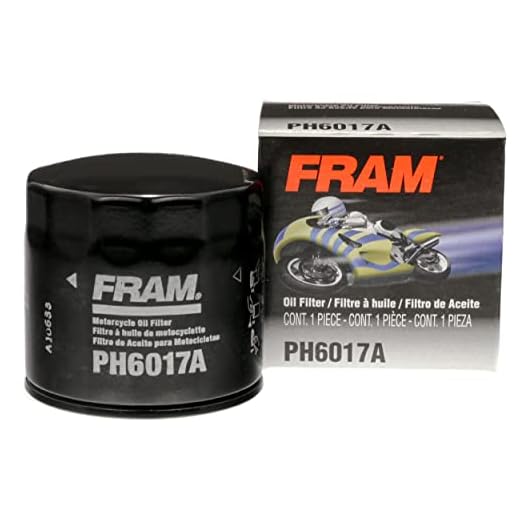 Fram PH6017A Spin-On Full-Flow Oil Filter for Motorcycles