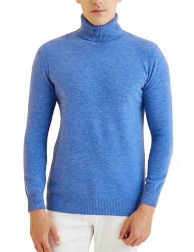 Men’S Merino Wool Turtleneck Knit Pullover Sweater Warm Solid Pattern Long Sleeve Thick Casual Style Jumper Top4