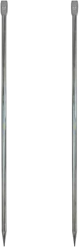 Miniatura 10 de Barra de tierra de acero sólido galvanizado en frío no oxidado para cercas eléctricas, antenas, antenas parabólicas (D 0.630 in L 39.370 in 1pcs)