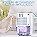 MADETEC Small Dehumidifier Compact and Portable Mini Dehumidifier with Auto Shut-Off for Basement, Bedroom, Home,Closet,Bathroom,Kitchen, Large Room, Caravan, Office, Garage (500ML)