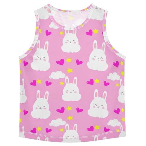 J JOYSAY Rabbit Star Heart Cloud Boys Tank Top Sleeveless Muscle Shirts Quick Dry Kids T-Shirts 3-15T