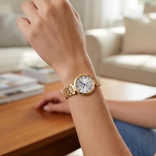 Festina Uhr Für Damen F16938/ 3 Mademoiselle 2n18 golden Edelstahl Case SilberEdelstahl Band-2