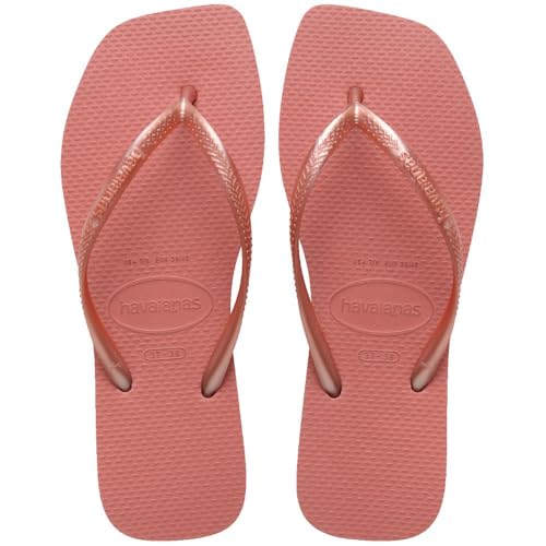 Chinelo, Havaianas, Feminino, Slim, Square, 37 e 38, Canyon Clay
