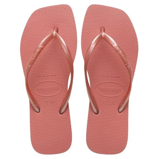 Chinelo, Havaianas, Feminino, Slim, Square, 37 e 38, Canyon Clay