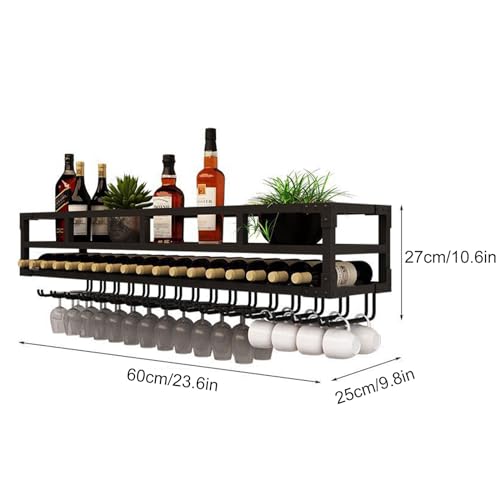 Porte-bouteilles en fer multifonctionnel pour optimiser le rangement du bar - 7