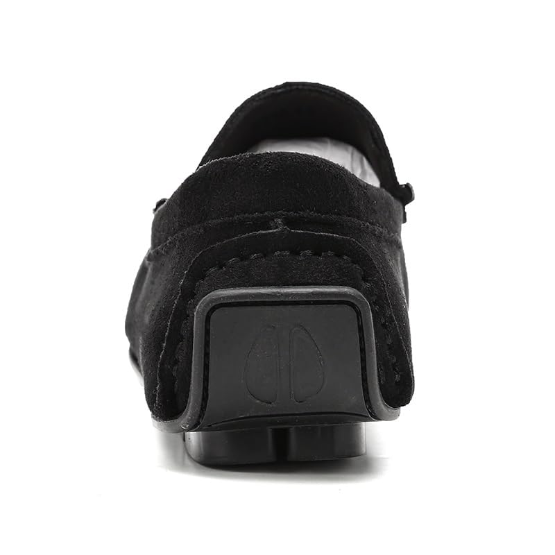 Loafers for Men Suede Moccasins Driving Loafers Rubber Sole Flat Heel Resistant Comfortable Party Slip On4