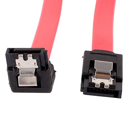 Cable de datos SATA 7 pines 12" rojo miniatura 2