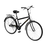 Baroni Home Bicicletta da Passeggio da Uomo, Manubrio e Sellino Regolabile, Bici 26 Pollic...