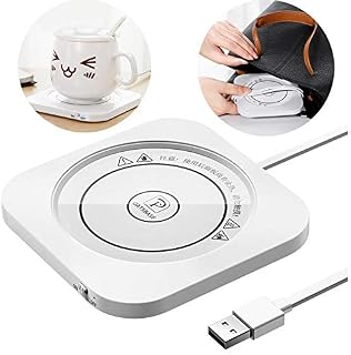 Intelligent Auto On/Off Coffee Mug Warmer,Portable USB Beverage Warmer Heated Pad,Smart Electric Drinks