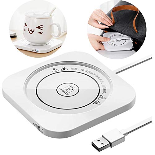 Intelligent Auto On/Off Coffee Mug Warmer,Portable USB Beverage Warmer Heated Pad,Smart Electric Drinks