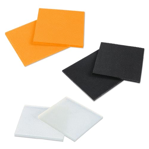 Qianyu 6pcs High Heels Patch, Rubber Sole Repair Tips Square Boot Heel Replacement Shoe Heel Repair Kit Non-Slip Heels Protectors Tread Repairs Stickers Tread Pad Accessories for Women