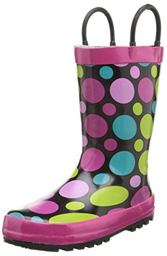 Western Chief Girls Printed Rain Boot, Dot Party, 10 M US Toddler