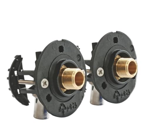 SOMATHERM FOR YOU - Unter Becken/Waschbecken Befestigungssystem Ventil für PEX Rohrdurchmesser von Ø16 - Complete Kit Pressfittings M12 / 17 (1/2 ’’)
