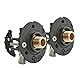 SOMATHERM FOR YOU - Unter Becken/Waschbecken Befestigungssystem Ventil für PEX Rohrdurchmesser von Ø16 - Complete Kit Pressfittings M12 / 17 (1/2 ’’)