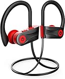 Otium Wireless Bluetooth 5.3 Sport Headphones Built-in Mic in Ear Running Headset with Earhooks 16 Hours Playtime