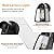 LUTEC Outdoor Wall Light Fixtures, Exterior Waterproof Wall Lantern with Clear Glass Shade, Aluminum Modern Matte Black Porch Sconce Outdoor Lighting for Garage Entryway Yard