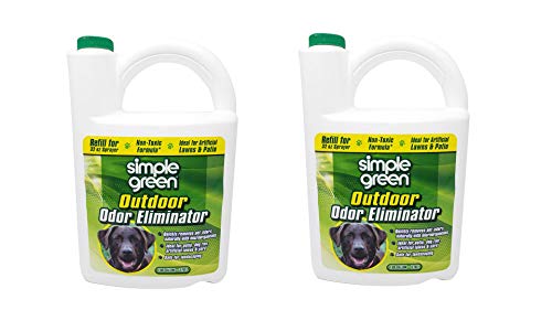 SIMPLE GREEN 432108 Outdoor Odor Eliminator for Dogs, 1 Gallon (2 pack)