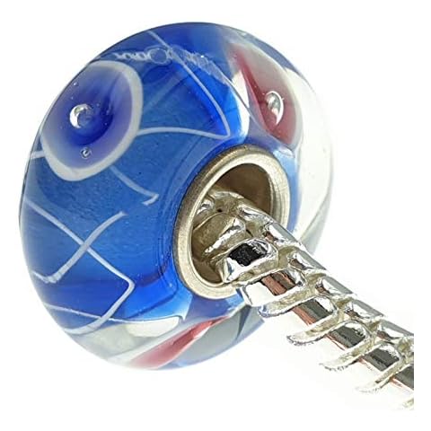 Beads R Us Sterling Silver Murano Glass Bead Cover