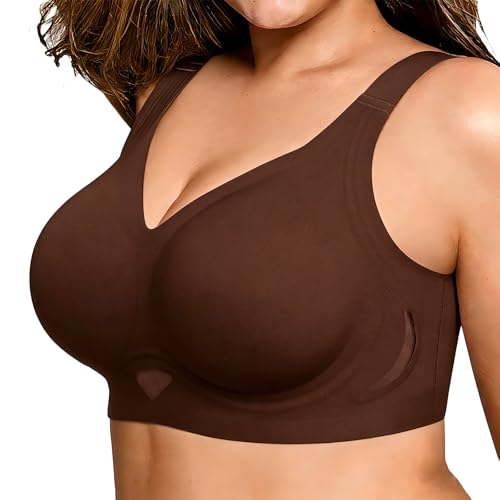 Image of Smoothing Bra Anti Sagging Wireless Push Up Bras for Women No Underwire Full Coverage Bra Comfy Bras for Women
