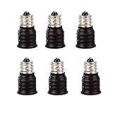 FINELED 6Pack E12 to E14 Adapter Converter Bulb Converter E12 to E14 Lampholder Adapter