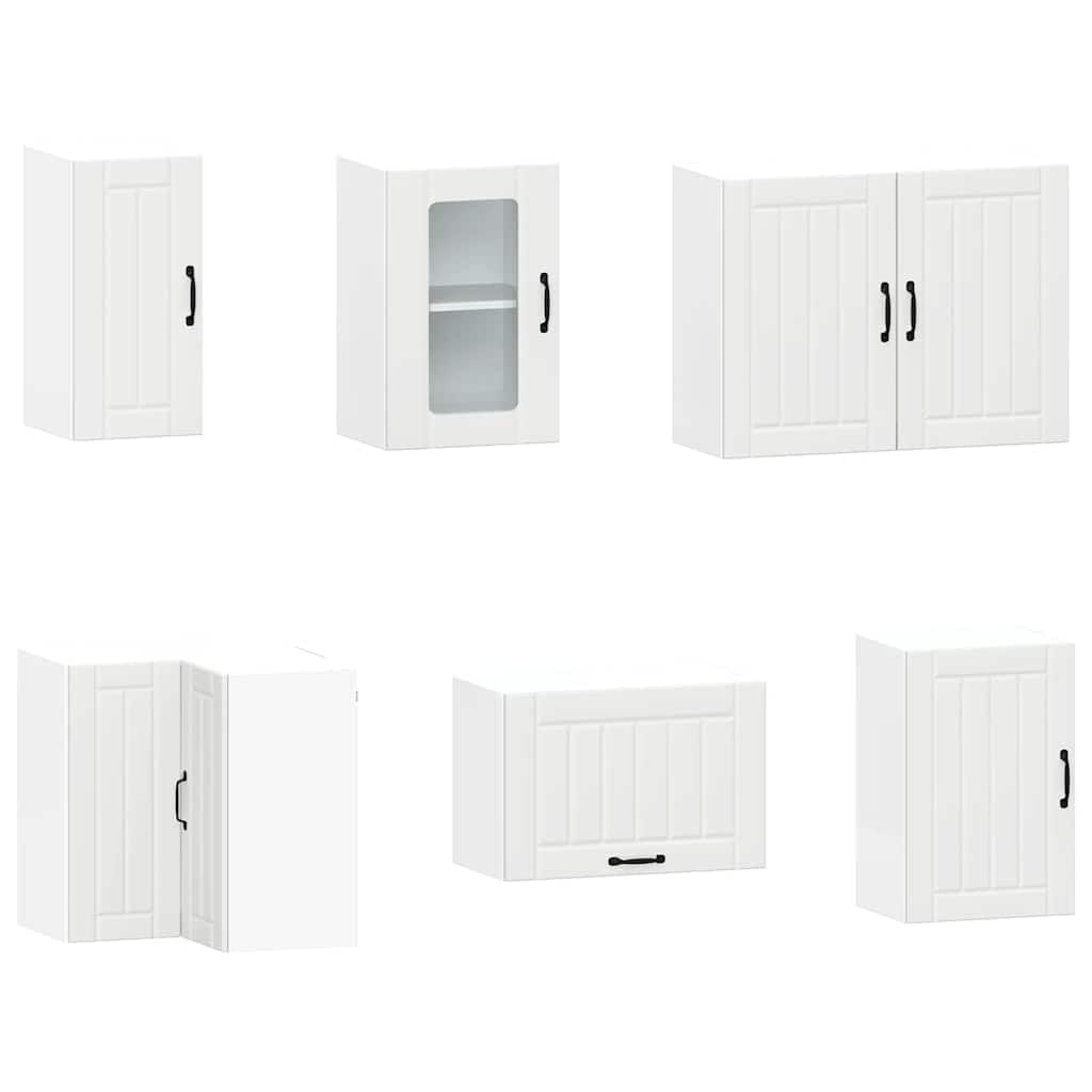 Set Mobili da Cucina 11 pz Kalmar Bianco Legno Multistrato